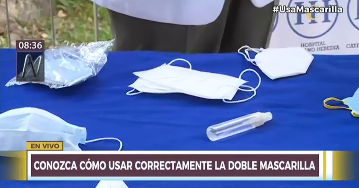 COVID19 Conoce cómo usar adecuadamente la doble mascarilla