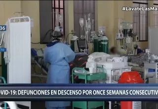 COVID-19: Defunciones en descenso por 11 semanas consecutivas