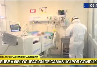 COVID-19: Ocupación de camas UCI aumentó a 60 % 