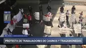 Trabajadores de casinos y tragamonedas bloquean la Vía Expresa en protesta por restricciones del Gobierno - Noticias de tragamonedas