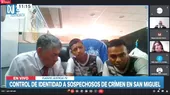 Crimen en San Miguel: Sicarios pasaron control de identidad ante Corte de Lima - Noticias de miguel p%C3%A9rez