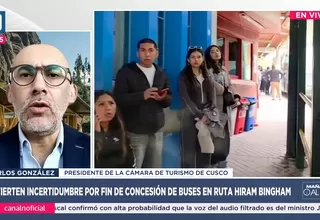 Crisis en Machu Picchu: “Turismo no importa”, advierte González
