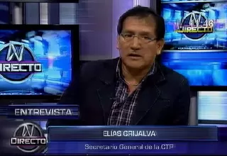 La CTP anunció paro nacional contra ley Servir para el 24 de julio