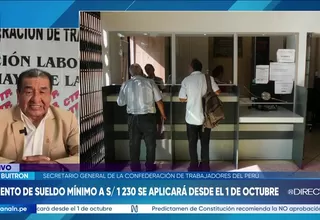 CTP plantea alza de sueldo en dos tramos