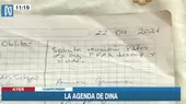 El cuaderno amarillo: La agenda secreta de la presidenta Boluarte - Noticias de denuncia