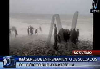 Playa Marbella: difunden imágenes de militares antes de la tragedia