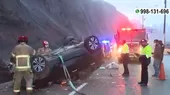 Cuatro heridos deja accidente de tránsito en la Costa Verde - Noticias de cuatro-policias