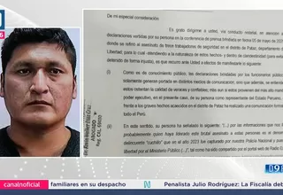 “Cuchillo” envía carta notarial a Dina Boluarte y exige disculpas