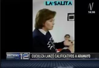 Cuculiza critica a congresistas Aramayo y García en video de Twitter 