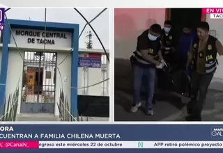 Cuerpos de familia chilena hallados en Tacna