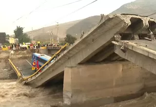 Chancay: Cuestionan falta de mantenimiento tras colapso de puente