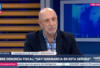 Cueto califica de 'ignorante' a la Fiscal de la Nación y defiende su pensión