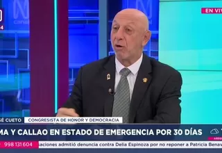 Cueto sobre estado de emergencia: Sin resultados diarios, será solo otro papel escrito