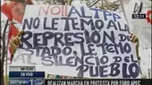 Cumbre APEC: colectivos protestaron contra evento económico en San Isidro  - Noticias de falso-colectivo