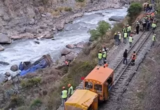 Cusco: Un muerto y dos heridos tras derrumbe en línea férrea Machu Picchu-Ollantaytambo