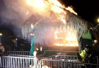 Cusco: pirotécnicos causaron incendio de Nacimiento en la Plaza Mayor