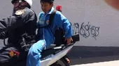 Cusco: policía motorizado transportó a escolar sin casco de protección - Noticias de casco