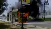 Cúster se incendió en la avenida La Marina - Noticias de alertanoticias