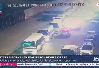 Cústers informales realizaron piques en Ate y fueron intervenidas por la Policía