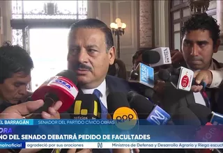 Daniel Barragán confirma que bancada de Obras votará a favor de la delegación de facultades