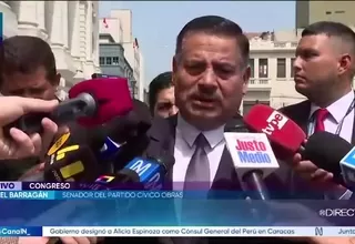 Daniel Barragán anuncia que el partido Cívico Obras presidirá comisión de Desarrollo Productivo, Energía y Minas