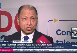 Daniel Maurate rechaza nuevo retiro de AFP y advierte riesgos