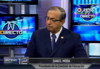 Daniel Mora: algunos congresistas y rectores quieren ‘sabotear’ Ley Universitaria