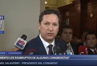 Salaverry: Lamento exabruptos de congresistas que se retiraron lanzando agravios