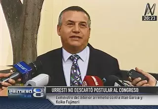 Daniel Urresti: Creo que podría hacer un buen papel como congresista