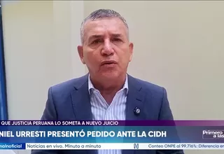 Daniel Urresti presentó pedido ante la CIDH para nuevo juicio
