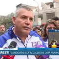 Daniel Urresti reiteró sus críticas a Rafael López Aliaga