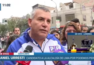 Daniel Urresti reiteró sus críticas a Rafael López Aliaga