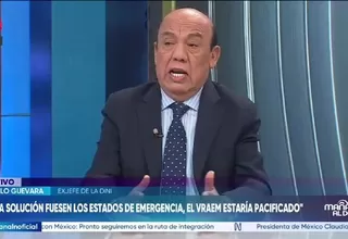 Danilo Guevara plantea dudas sobre la participación de las Fuerzas Armadas en la lucha contra la inseguridad ciudadana