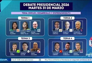 Debate presidencial 2026: Estos son los candidatos que participarán hoy en la quinta jornada