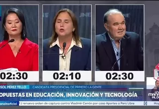 Debate presidencial: candidatos plantean empleo, educación, crédito y apoyo a pymes