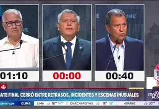 Debate presidencial cerró con incidentes y llegadas tardías