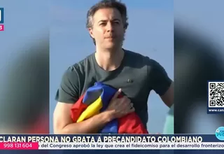 Congreso declara persona no grata a político colombiano Daniel Quintero por izar bandera