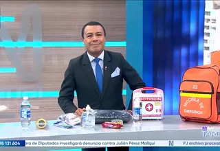 Defensa Civil detalló el contenido de la mochila de emergencia