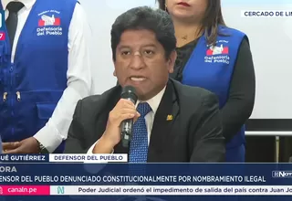 Defensor del Pueblo rechaza denuncia por nombramiento