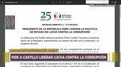 La Defensoría del Pueblo pide a Pedro Castillo liderar lucha contra la corrupción - Noticias de lucha-contra-corrupcion