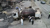 Deflagración de cisterna: Fiscalía citará a alcaldes de Lima y Villa El Salvador - Noticias de camion-cisterna