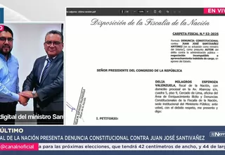 Delia Espinoza denuncia a Santiváñez por negociación incompatible