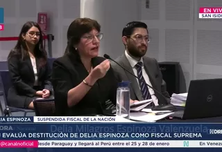 Delia Espinoza protagoniza tenso cruce con la JNJ en audiencia por su posible destitución