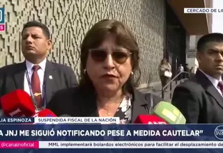 Delia Espinoza solicita a juez que agilice su retorno al cargo