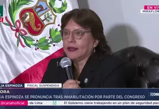 Delia Espinoza: Yo me siento la legítima fiscal de la Nación pese a quien le pese