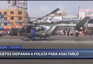 Delincuentes dejan grave a policía tras dispararle en intento de asalto