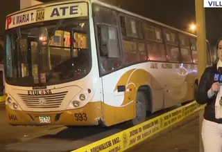 Delincuentes dispararon contra bus de transporte público