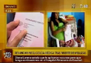 Denuncian negligencia médica por muerte de mellizas en vientre de su madre