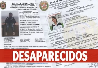 Denuncias por desaparición serán atendidas en menos de 24 horas