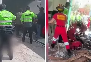 Derrumbe en comisaría de Surquillo deja tres policías heridos